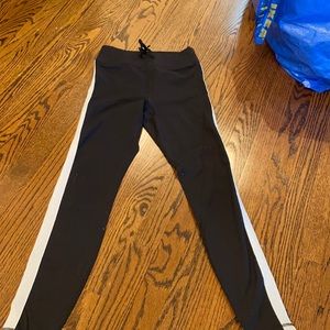 Spiritualgangster black leggings w/ white sparkle